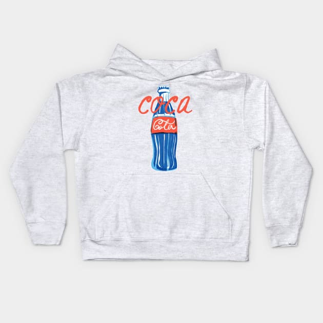 Coca Cola Brand Logo Kids Hoodie by ZUCCACIYECIBO